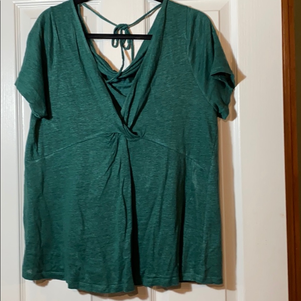 Anthropologie Maeve green top